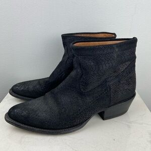 Mezcalero Snakeskin Leather Western Southwestern Made in Mexico Boots